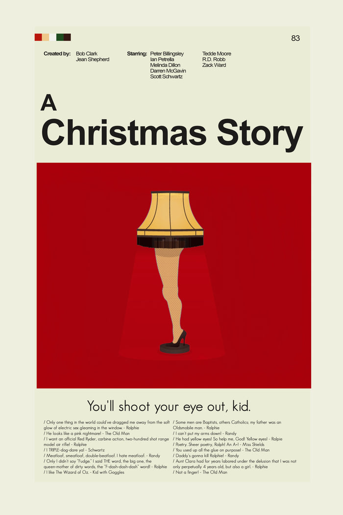 A Christmas Story - Leg Lamp | 12"x18" or 18"x24" Print only
