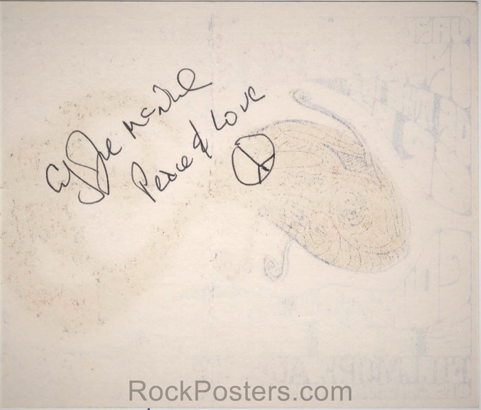 AUCTION - AOR 2.83 - Country Joe & the Fish SIGNED - Vanguard Record Release - 1967 Handbill - Fillmore Auditorium - Excellent