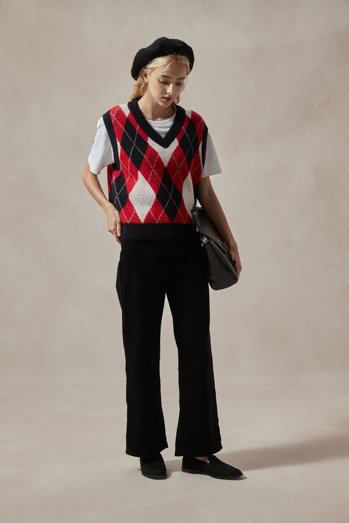 Audrey Black Corduroy Pant - DAStyle