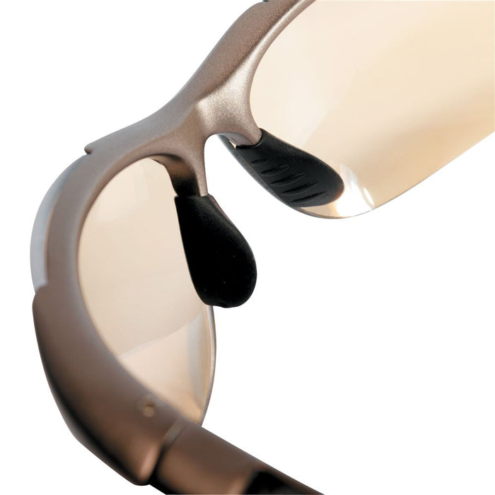 Bolle Contour CONTPSI Clear Safety Glasses with Microfibre Pouch - Anti Scratch & Anti Fog Platinum Lens