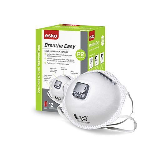 BreatheEasy P2 Valved Mask | Box of 12 Masks