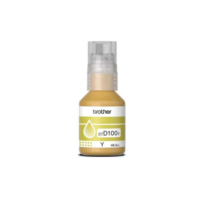 Brother BTD100 Yellow Original Ink Bottle - BTD100Y