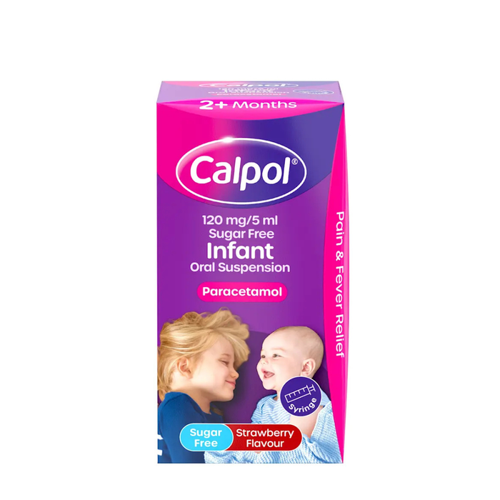 Calpol Infant 2+ Months Oral Suspension (Strawberry Sugar Free) 60ml