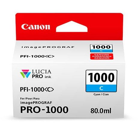 Canon PFI-1000C Cyan Printer Ink Cartridge