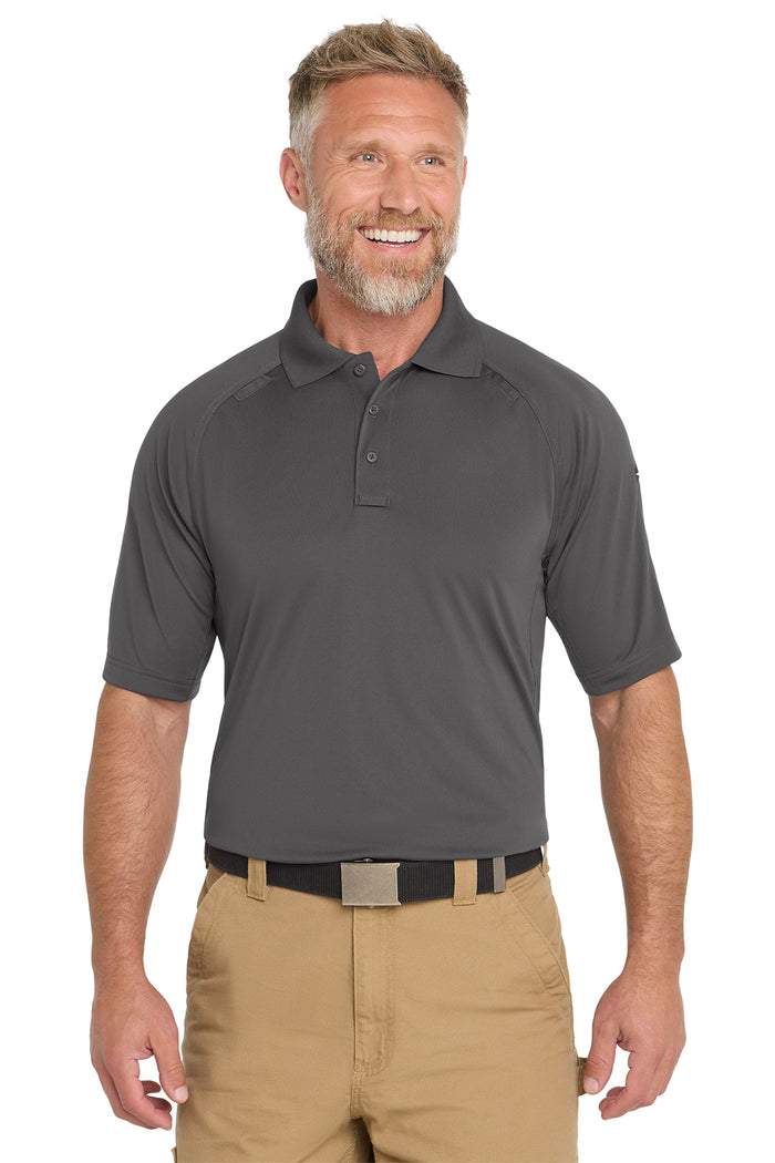 CORNERSTONE-CHARCOAL POLO
