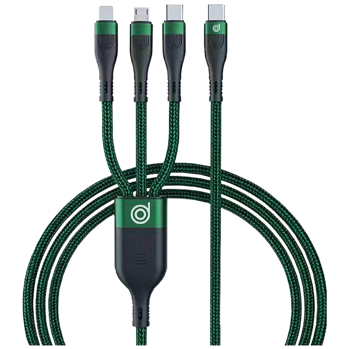 Digifon Cheetah 3-in-1 100W USB Cable (Type-C to 3 Ports) – Green - Office R Us Lagos