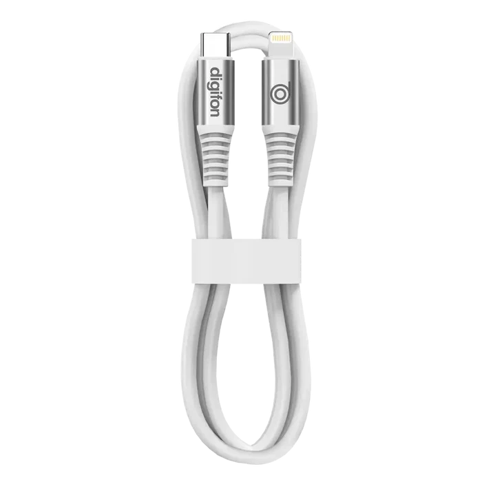 Digifon Cheetah USB-C to Lightning 2m Cable 30W – White - Image 2 - Office R Us