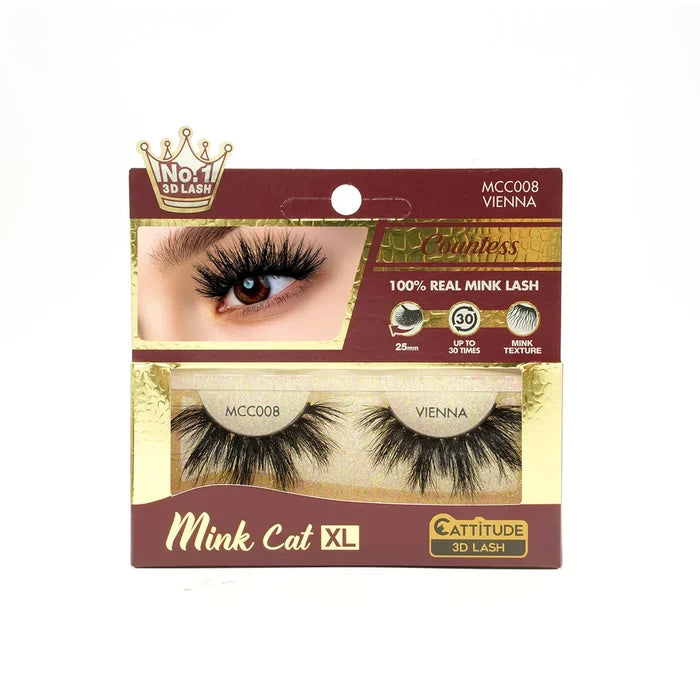 EBIN Cattitude Eyelashes - Mink Cat XL Vienna 008