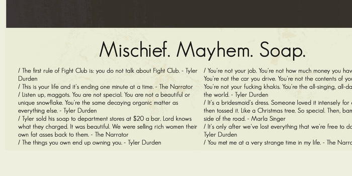 Fight Club Inspired Mid-Century Modern Print | 12"x18" or 18"x24" Print only