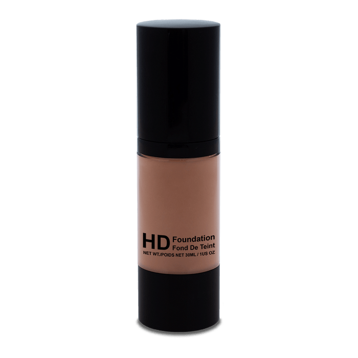 HD Liquid Foundation 155 (Almond) with smooth, buildable coverage.