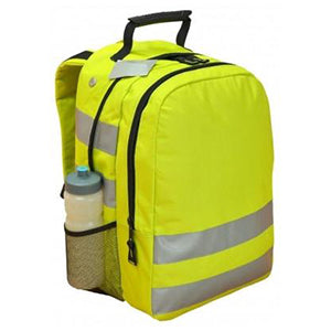 Hi Viz Yellow Backpack with Reflective Material