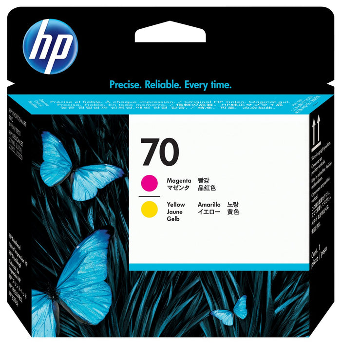 HP 70 Magenta and Yellow Original DesignJet Printhead - C9406A