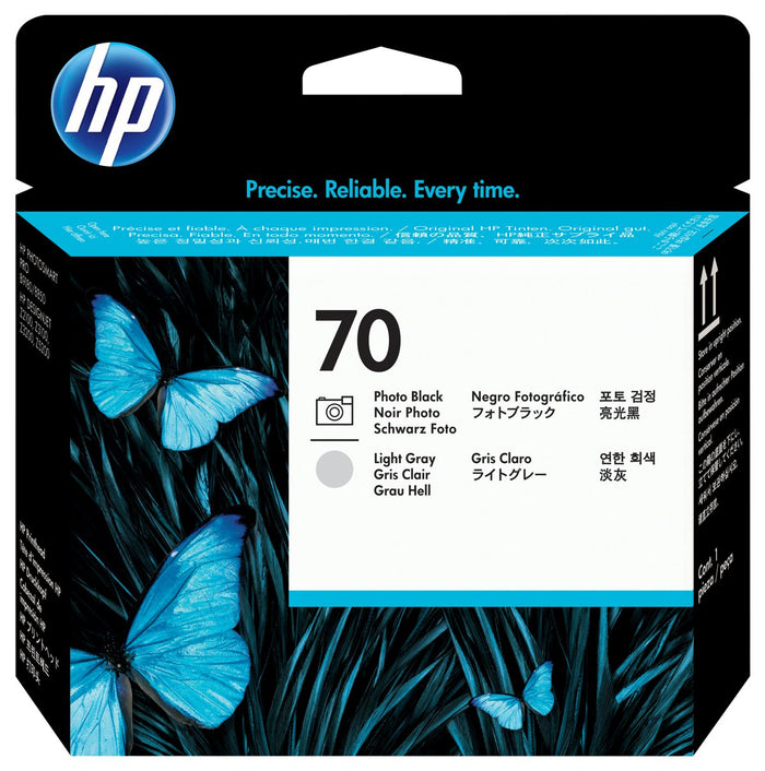 HP 70 Photo Black and Light Grey Original DesignJet Printhead - C9407A