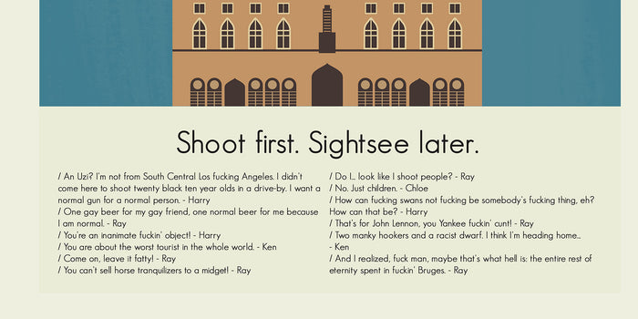 In Bruges Inspired Mid-Century Modern Print | 12"x18" or 18"x24" Print only