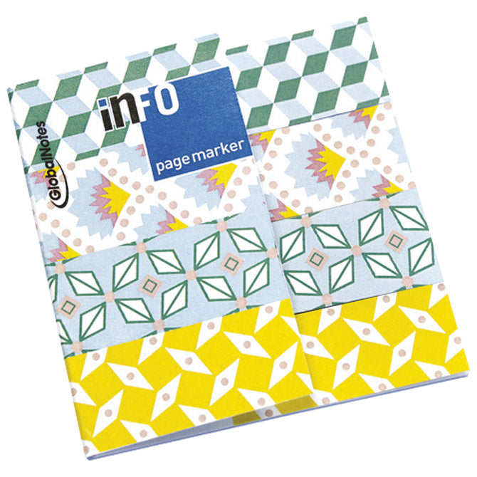 inFO Notes Paper Page Markers 18 x 70 mm “Petit Pan” Yellow/Green Sequence, 4 Pads (25 Sheets/Pad) - Image 2 - Office R Us