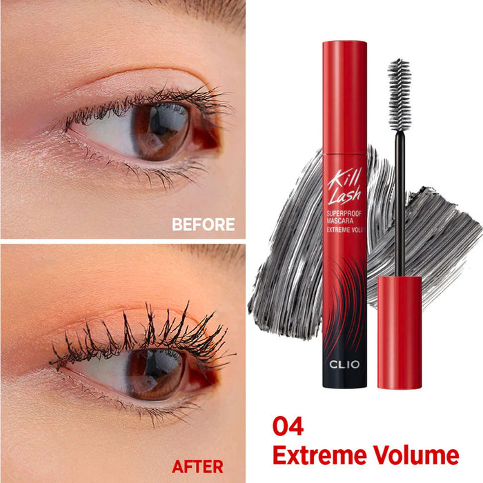 CLIO Kill Lash Superproof Mascara #04 EXTREME VOLUME Nudie Glow Australia