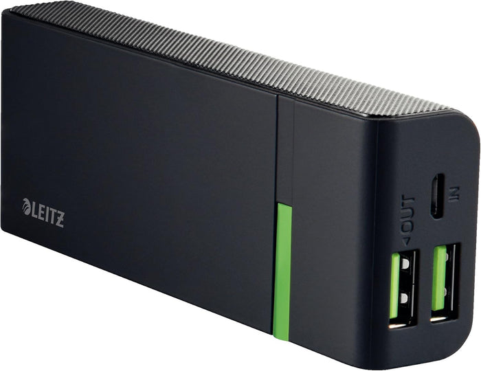 Leitz USB Hi-Speed Power Bank, 5200 mAh, Black - Image 2 - Office R Us