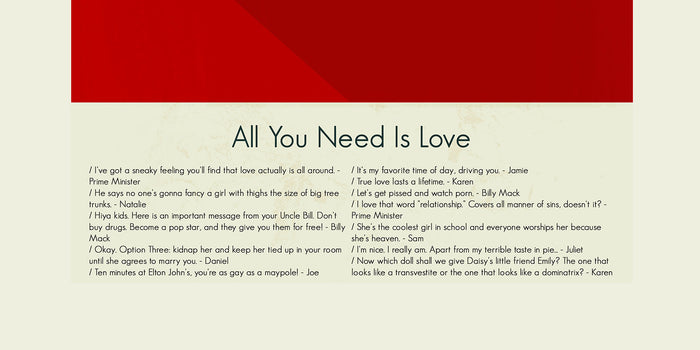 Love Actually Mid-Century Modern Print | 12"x18" or 18"x24" Print only