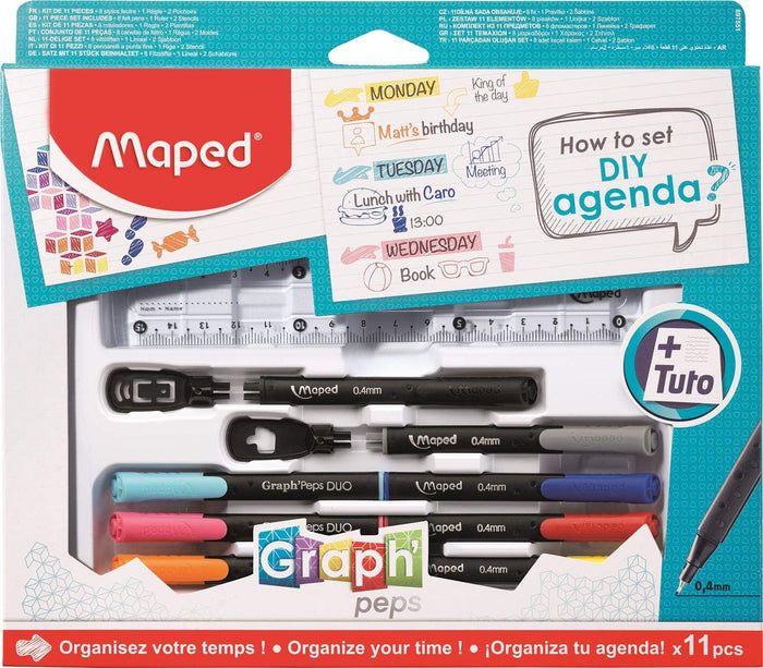Maped 11Pc Set How To Diy Agenda Box - Office R Us Lagos