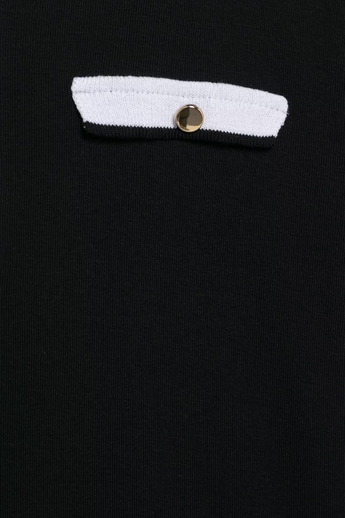 Miranda White and Black T Shirt