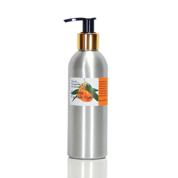 Neroli, green mandarin & Geranium Liquid Castille Soap