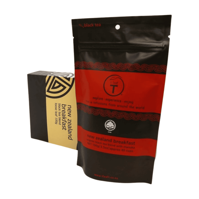 New Zealand Breakfast Gift Box detail view | tea gift New Zealand | t leaf T