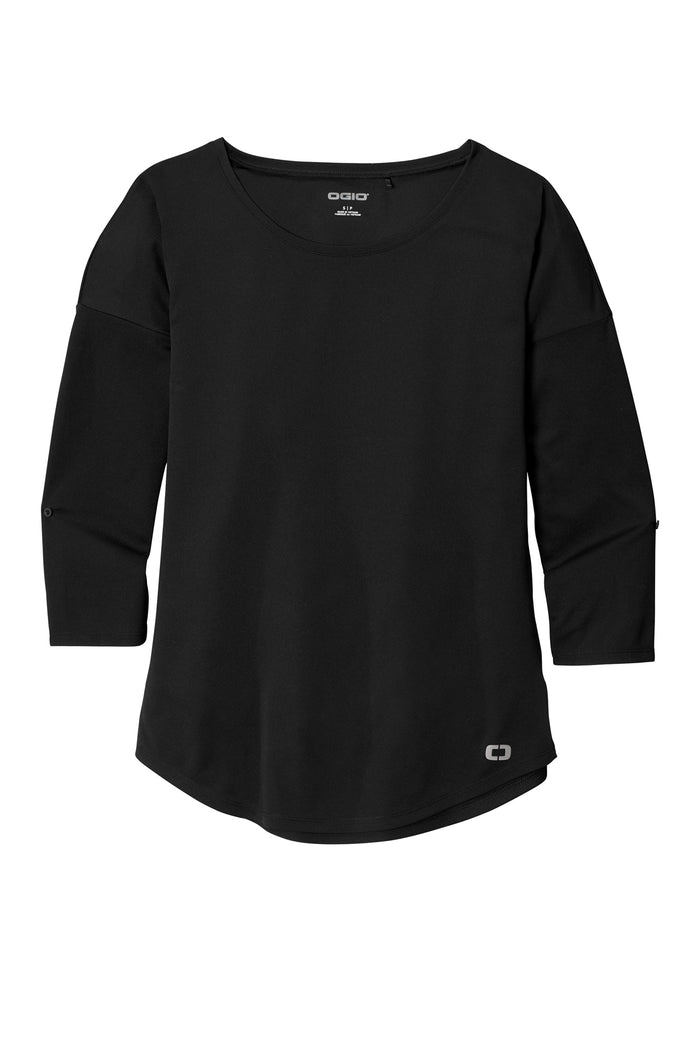 OGIO- BLACKTOP 3/4 SLEEVE SHIRT *