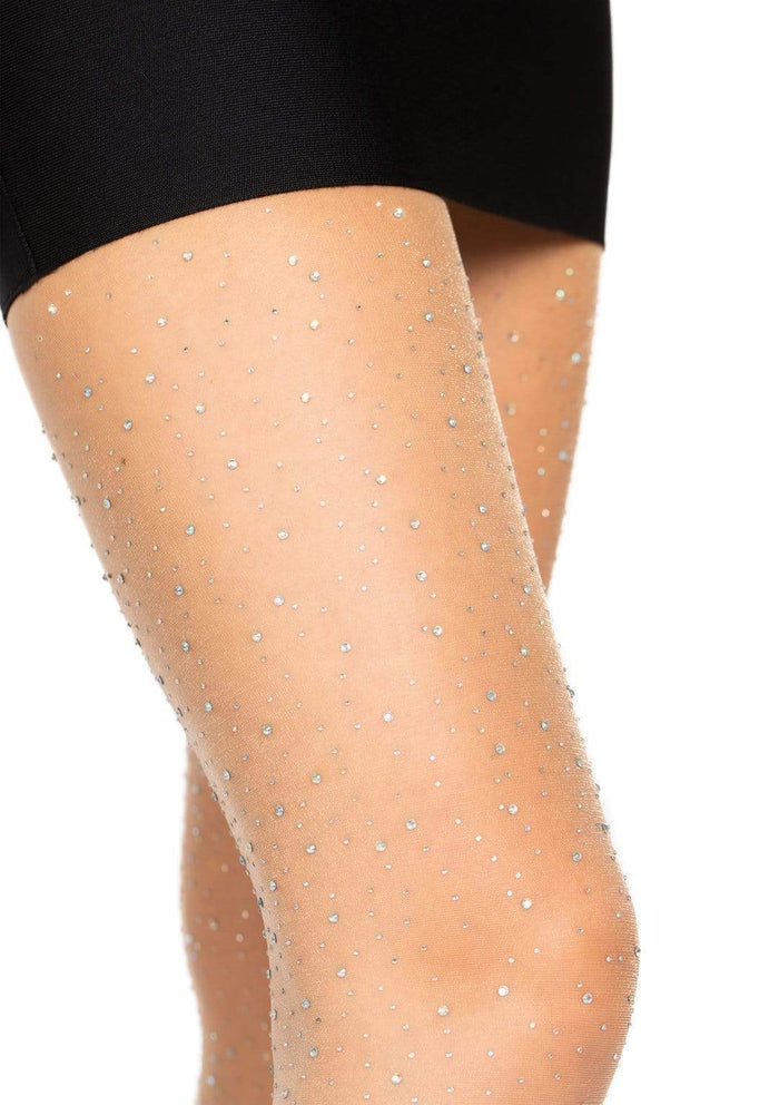 Petra Sheer Rhinestone Pantyhose - - Hosiery