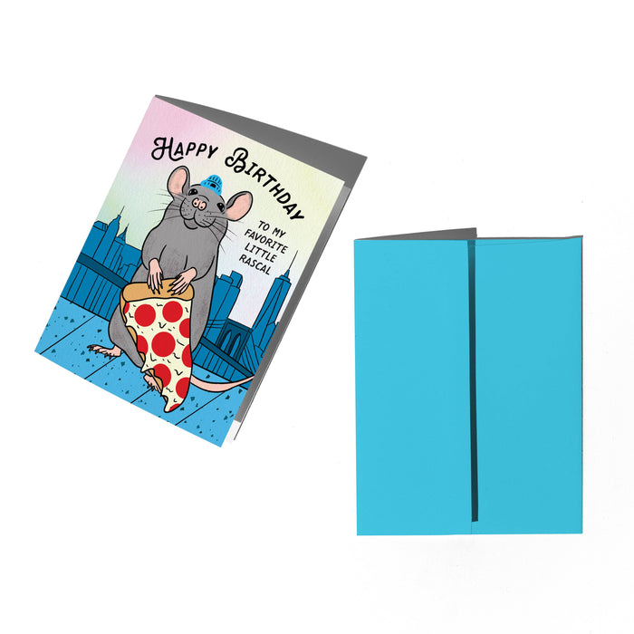 Pizza Rat Birthday Card