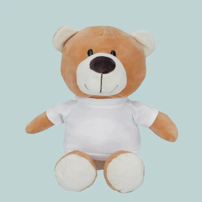 Plush Bear with Sublimation T-Shirt - 23 cm