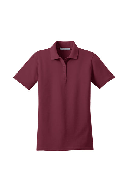 PORT AUTHORITY - WOMENS BURGUNDY POLO *
