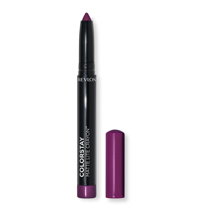 Revlon ColorStay Matte Lite Crayon 012 ON CLOUD WINE – Lightweight matte lip crayon with bold colour and built-in sharpener