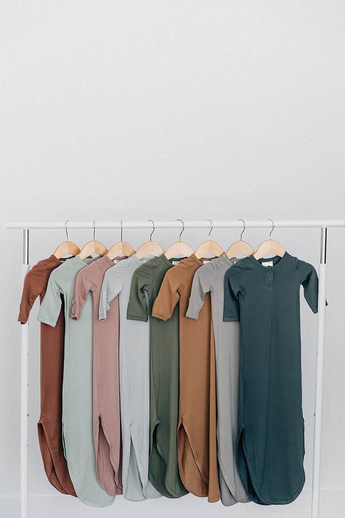 Mebie Baby Rust Knot Gown