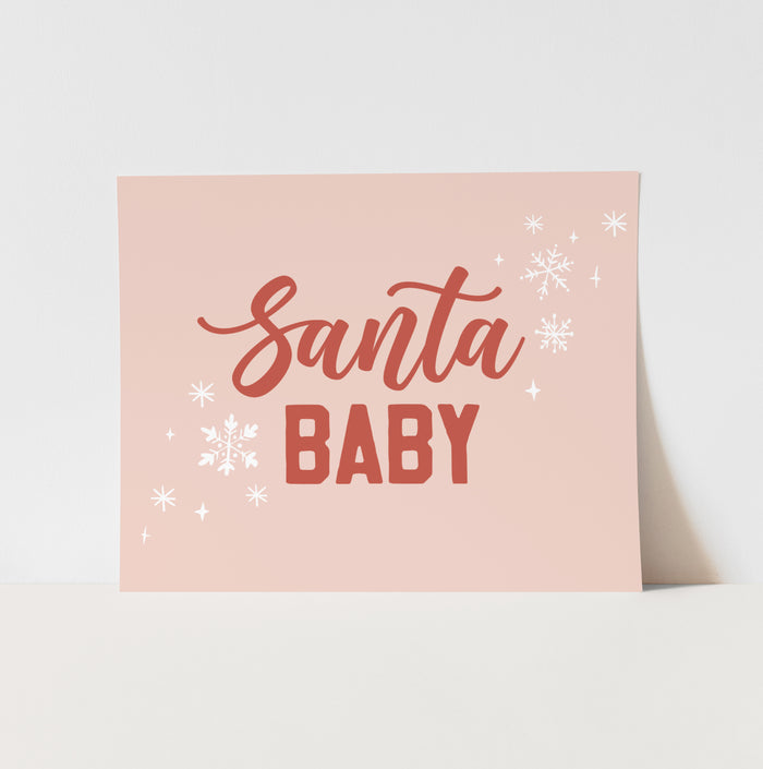 Santa Baby Art Print