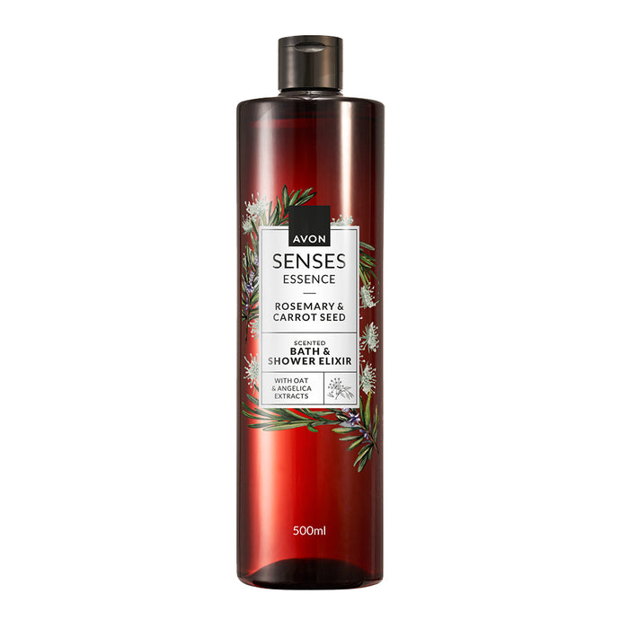 Senses Essence Rosemary and Carrot Seed Bath and Shower Elixir 500ml