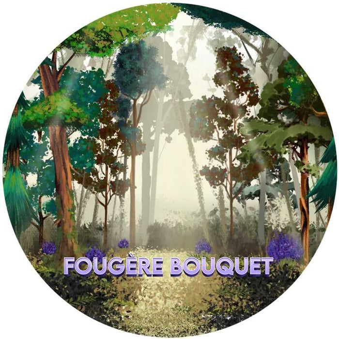 Fougère Bouquet forest scene logo