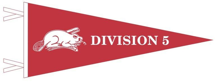 Woodcraft Beaver Division 5 Pennant - 9" x 24"