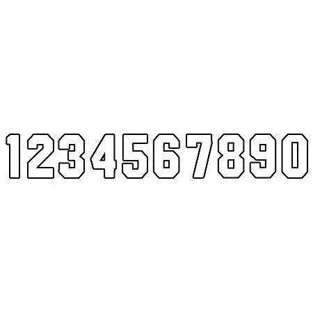 10" Outline Stencil #8        10208