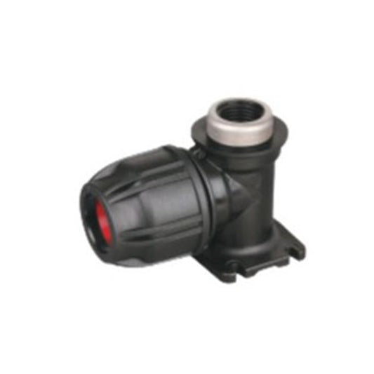 1/2in NG X 1/2in BSP Wall Plate Elbow metal
