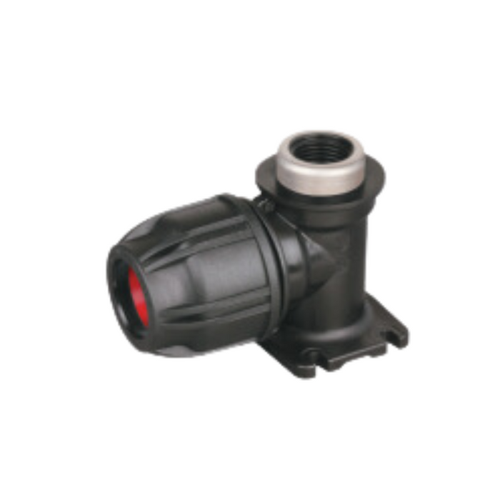 1/2in NG X 1/2in BSP Wall Plate Elbow metal