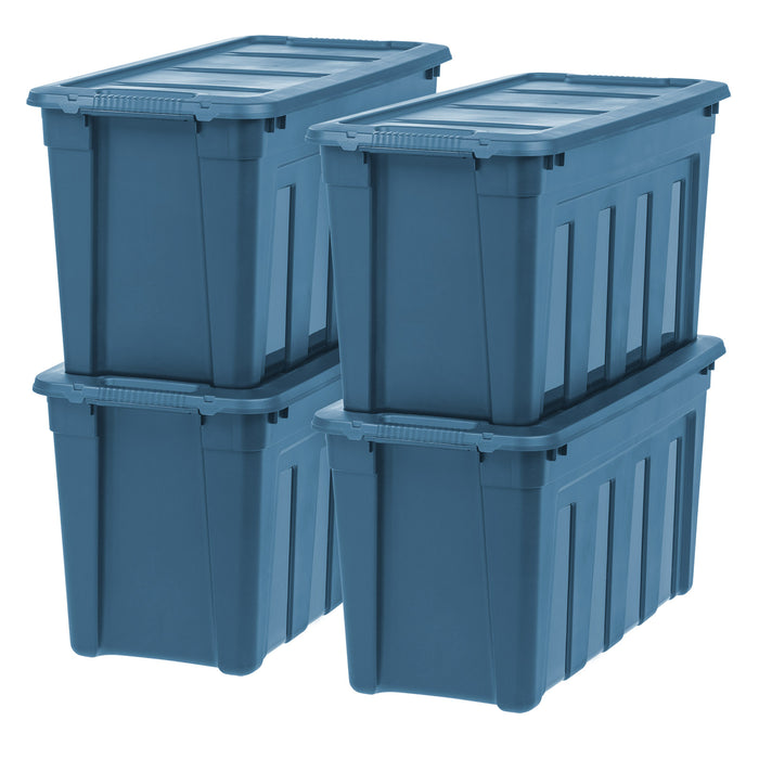 144 qt. Eco-Friendly Heavy Duty Totes for Storage with Easy-Grip Handles, 4 Pack - IRIS USA