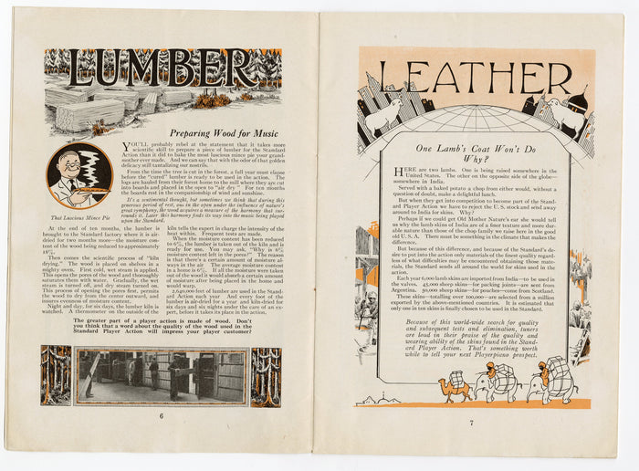 1923 Antique STANDARD PLAYER MONTHLY Promotional Piano Book, Aladdin