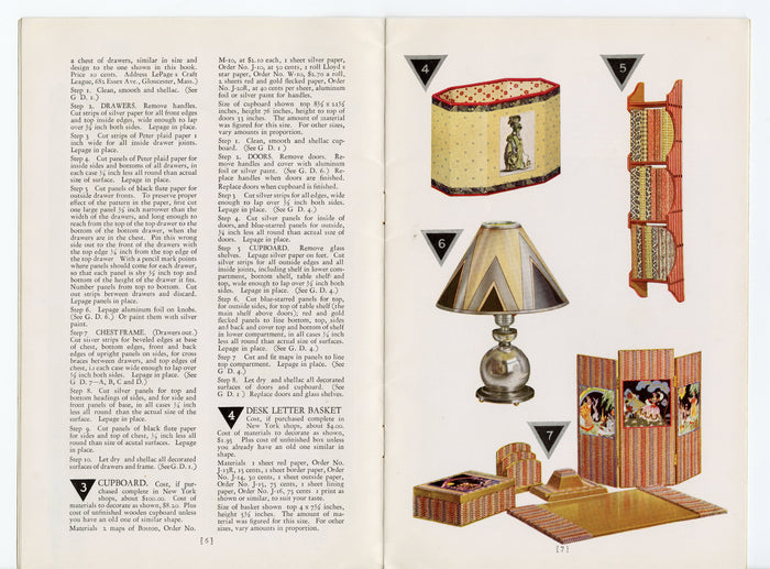 1928 Art Deco Decorating LE PAGE'S CRAFT CREATION IN THE MODERN MANNER Art Book