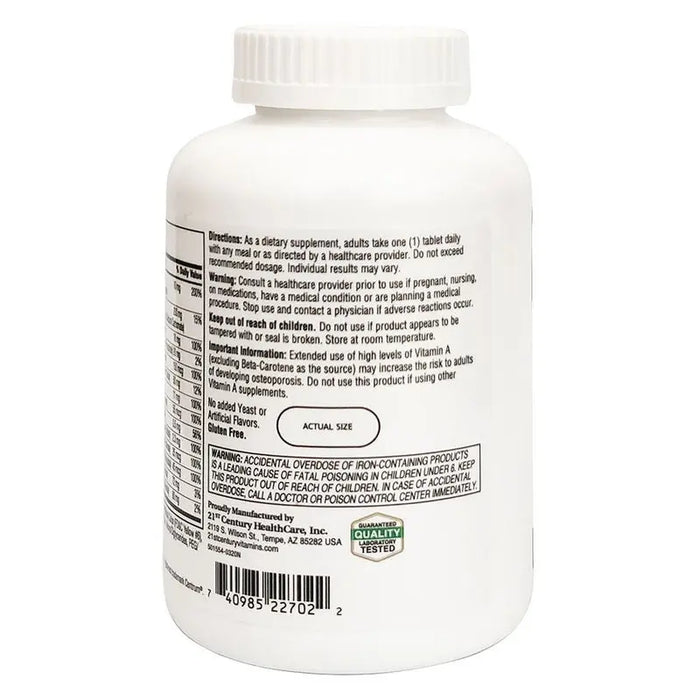 21st Century Sentry Adult Multivitamin & Multimineral Supplement Tablets, Pack of 300's 21st Century