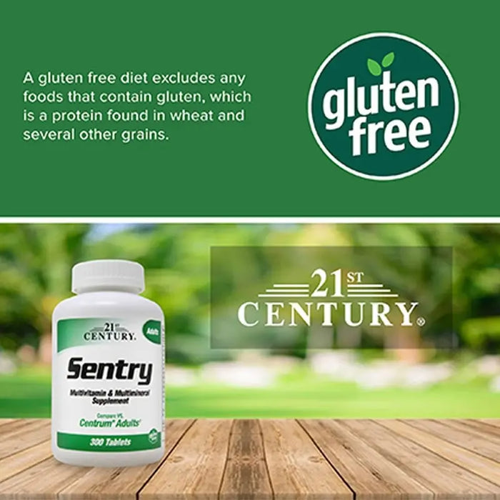 21st Century Sentry Adult Multivitamin & Multimineral Supplement Tablets, Pack of 300's 21st Century