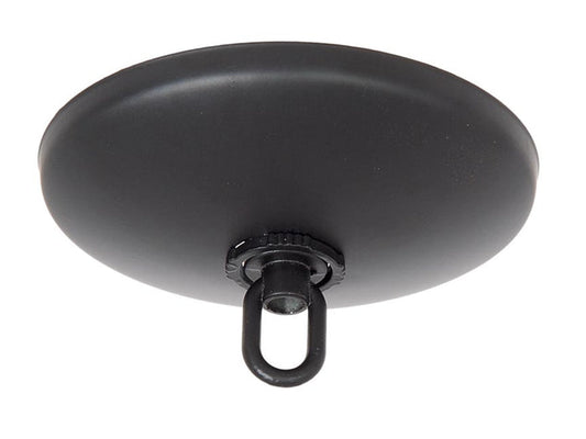 5" Diam Black Finish Modern Canopy KIT with Mounting Hardware (11834BK)