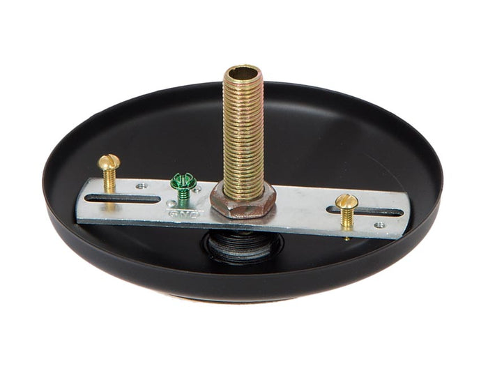 5" Diam Black Finish Modern Canopy KIT with Mounting Hardware (11834BK)