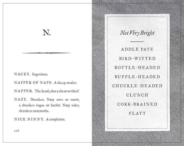 A Pocket Dictionary of the Vulgar Tongue