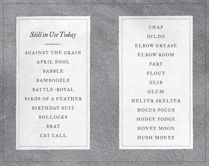 A Pocket Dictionary of the Vulgar Tongue