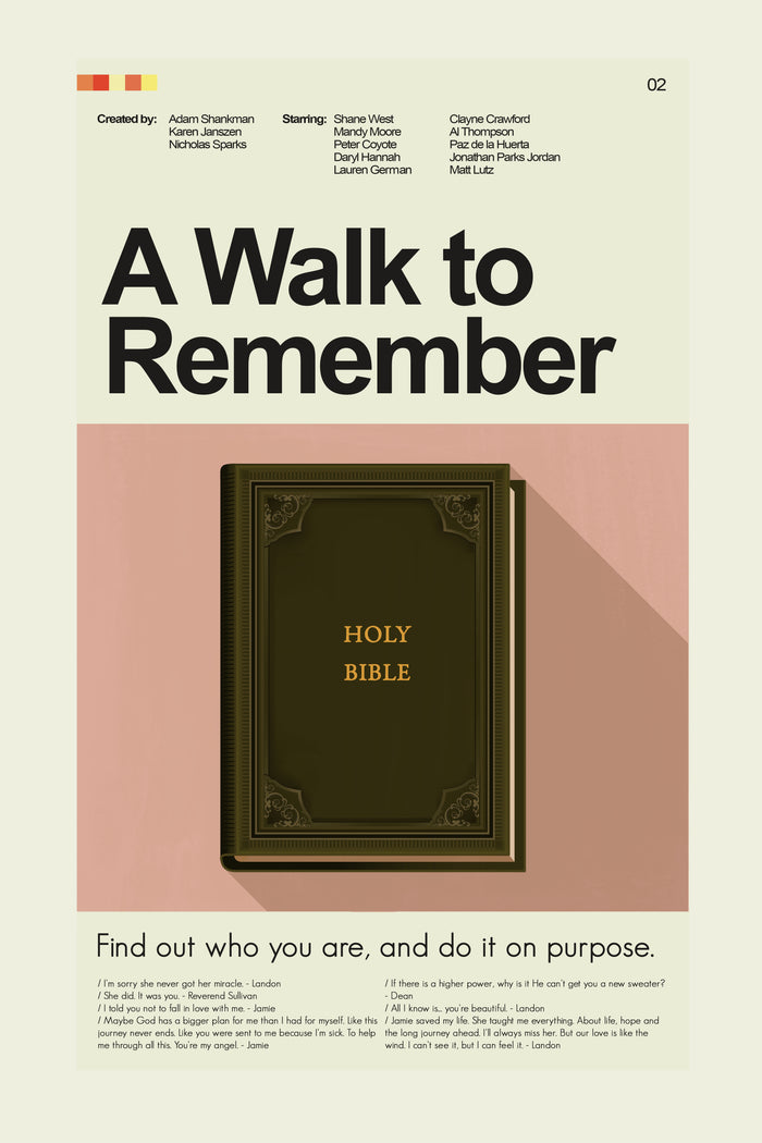 A Walk to Remember - Bible | 12"x18" or 18"x24" Print only